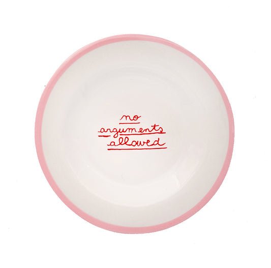 LAETITIA ROUGET No Arguments Allowed Dessert Plate